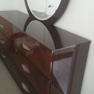 END TABLES $350 each - DRESSER $650 (OFF-POSH)